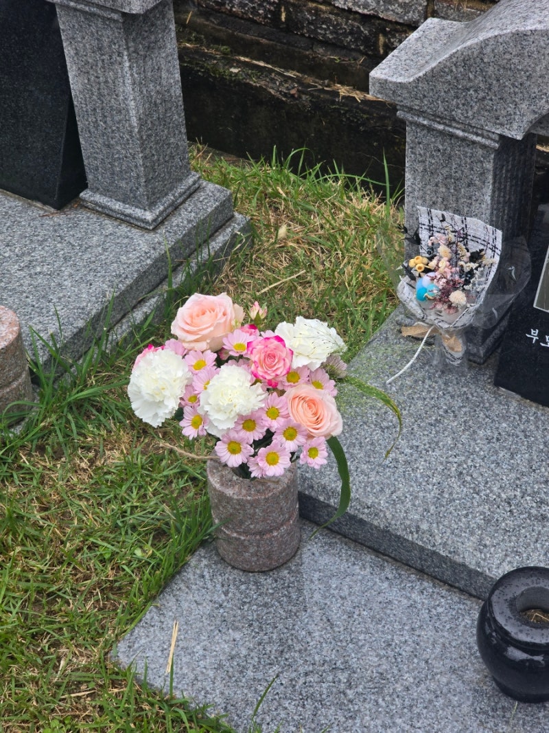 추석.설날 산소. 성묘. 납골당 오래 볼 수 있는 프리저브드 꽃다발 안내 | 의정부 어룡역 꽃집....