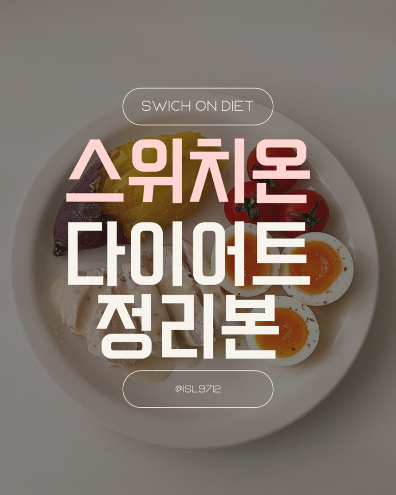 [다이어트] 스위치온 재수생이 알려주는 박용우 교수님의 스위치온 다이어트 방법 / 식단표, ....