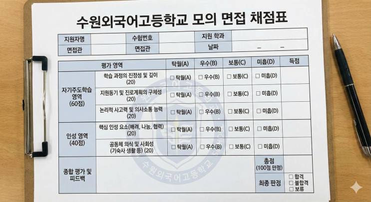  [수원외고입시대비] 수원외고 면접 대비 사례 및 전략 분석 [우만동CMA입시컨설]