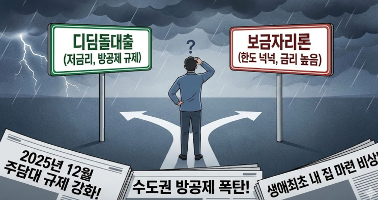  내 집 마련 막차 타려면 꼭 봐야 할 디딤돌대출 생애최초가구 vs 생애최초보금자리론 3분 요약