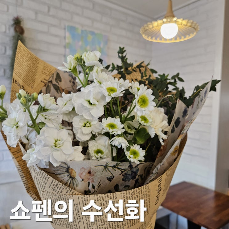  청주 꽃집 쇼펜의 수선화 꽃과 커피, 레진아트까지 즐길 수 있는 플라워 카페