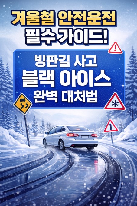  겨울철 안전운전 수칙, 요령 필수 정보! 블랙 아이스 도로 완벽 대처법