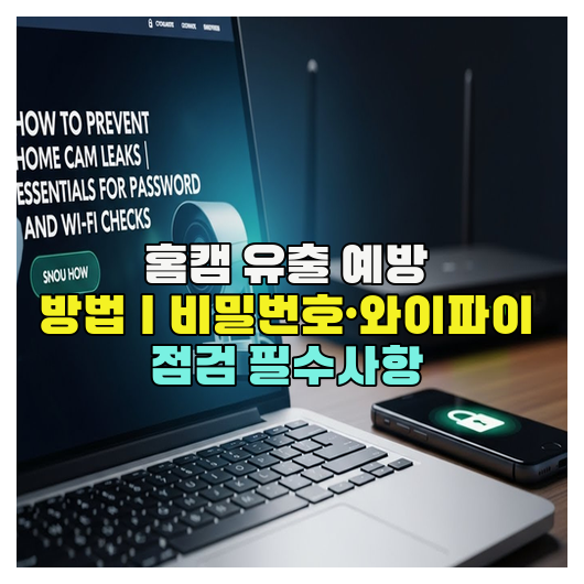  홈캠 유출 예방 방법｜비밀번호·와이파이 점검 필수사항