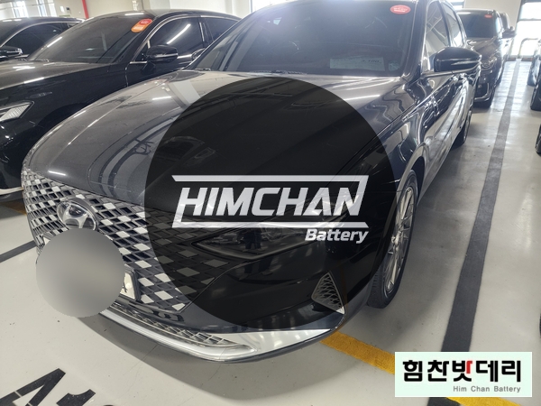  마산배터리 그랜저 IG 하이브리드마산 양덕동 중고차 출고 전 순정 배터리 → 한국(구 아트라스) DIN70R 타입 교환 힘찬배터리 창원 본점