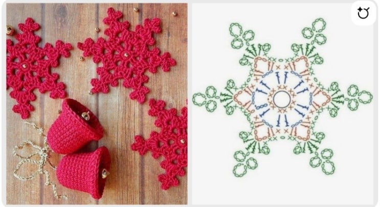  예쁜 코바늘 눈 모티브 도안 (free pattern) 공유