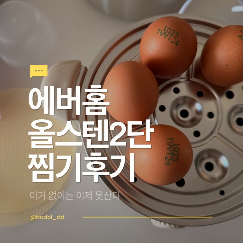 에버홈 올스텐 2단 찜기 계란삶기 달인 찐후기