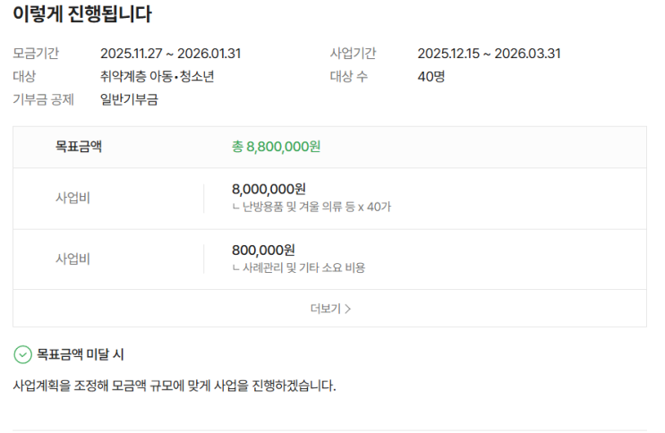  [기부] 2025.12.01 겨울이 두려운 아이들에게 온기를 전해주세요 [ 위스타트 5,000원 / 누적액 - 258,000원 ]