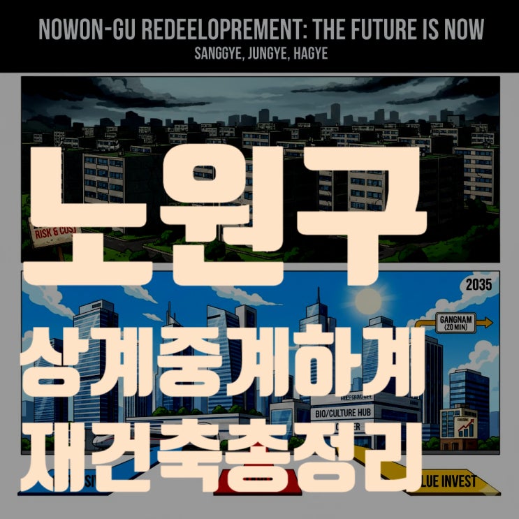  [2025 부동산] 노원구 재건축 총정리: 상계·중계·하계 입지 분석 및 향후 전망 (ft. 노후계획도시특별법)