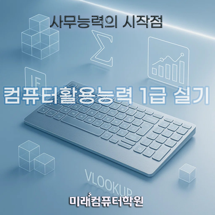  부산엑셀학원-야간에 딱! 컴활 1급 실기 완성반 – 엑셀 실무+기출 풀이로 단기 합격 가자!