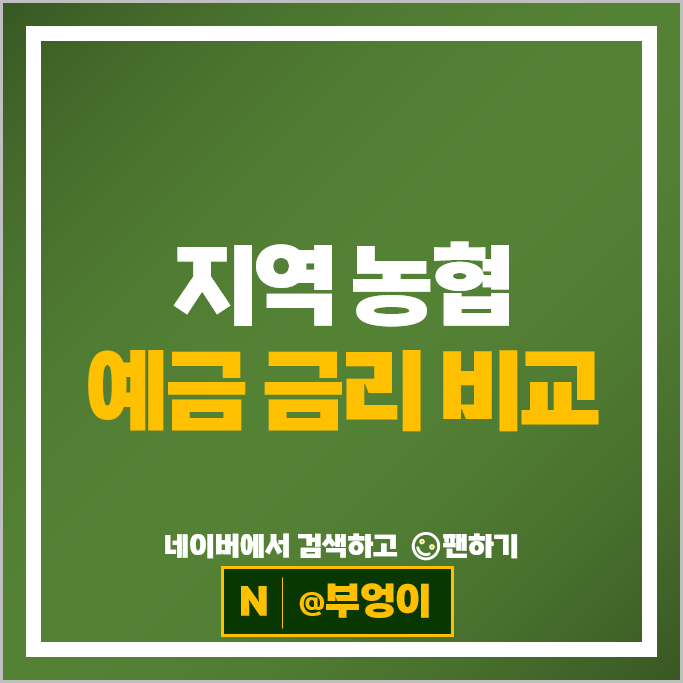 농협 정기예금 금리 비교 특판 예금 추천