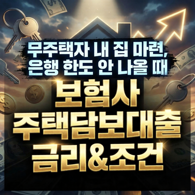  무주택자 내 집 마련, 은행 한도 안 나올 때 보험사 주택담보대출 금리&조건
