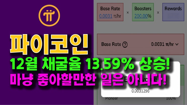  파이코인 12월 채굴율 13.59% 상승!! 마냥 좋아할 만한 일은 아니다!!