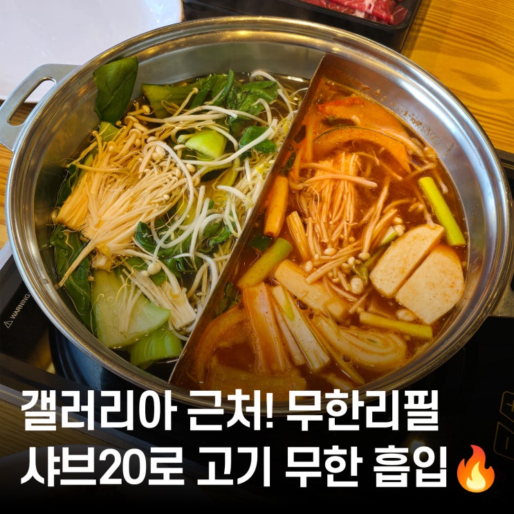  대전 둔산동 맛집 샤브20 — 무한리필 샤브샤브 제대로 즐겨봤어요!
