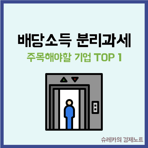  배당소득 분리과세 때문에 주목해야 할 기업 TOP 1