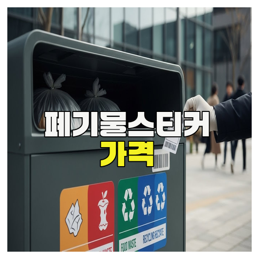 폐기물스티커 가격, 얼마나 알고 계신가요?
