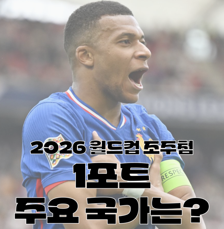 대한민국과 조추첨 1포트로 만날 팀들 <b>피파 랭킹</b>은?