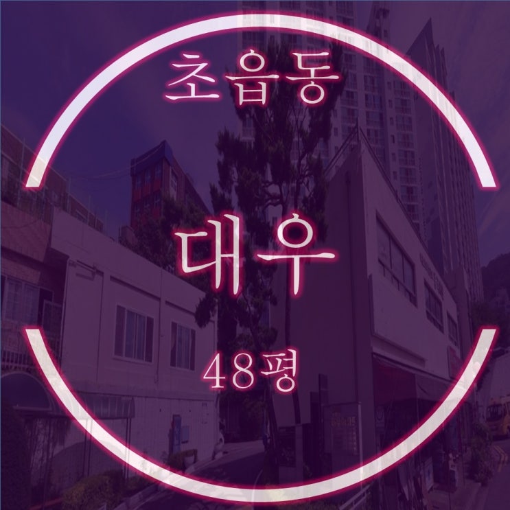  초읍대우 아파트 48평 경매물건 분석
