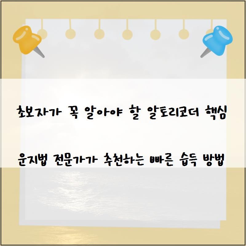 초보자가 꼭 알아야 할 알토리코더 핵심 운지법 전문가가 추천하는 빠른 습득 방법