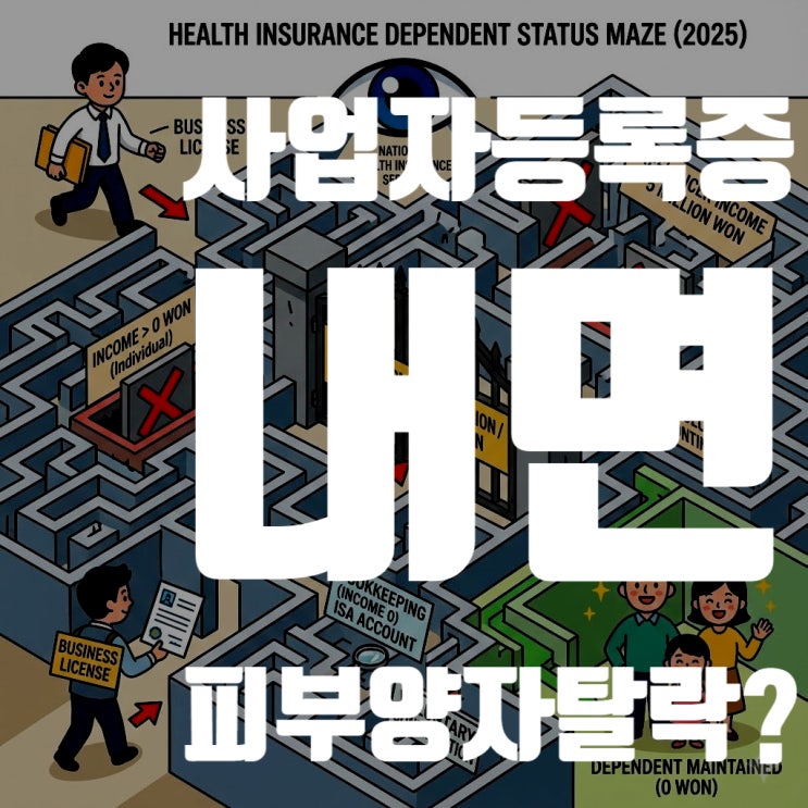  사업자등록증 내면 피부양자 바로 박탈? 2025년 최신 기준 총정리