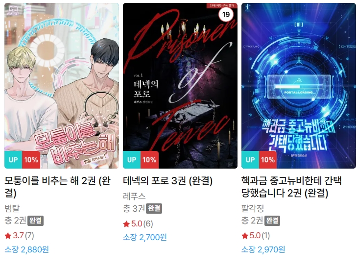  BL소설 신간) 25년 12월 02일 신간