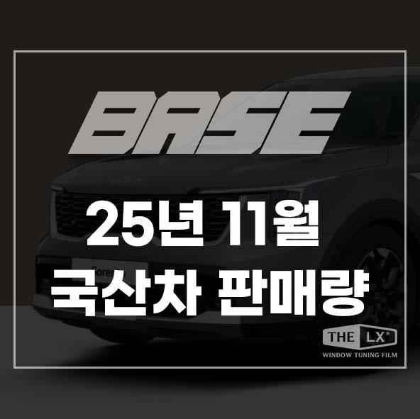  2025년 11월 국산차 판매량 분석, SUV가 압도한 이유는?