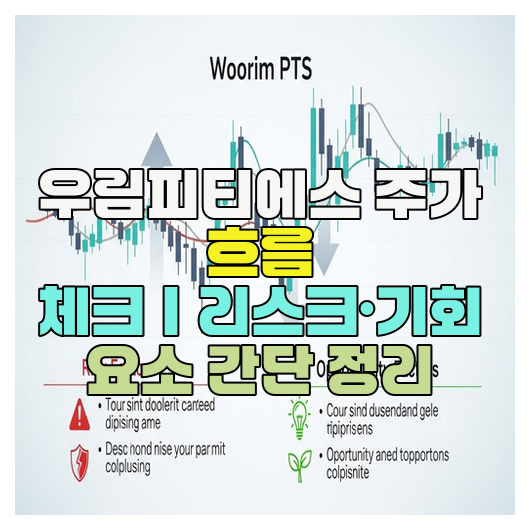  우림피티에스 주가 흐름 체크｜리스크·기회 요소 간단 정리