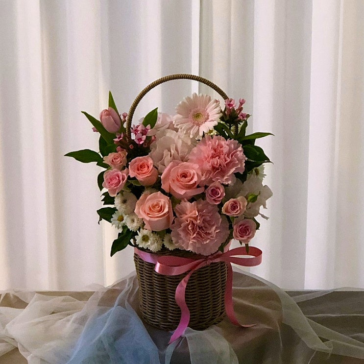  수원꽃집 기념일미니꽃바구니 (수원기념일꽃바구니, 수원미니꽃바구니, 온무드플라워스튜디오)