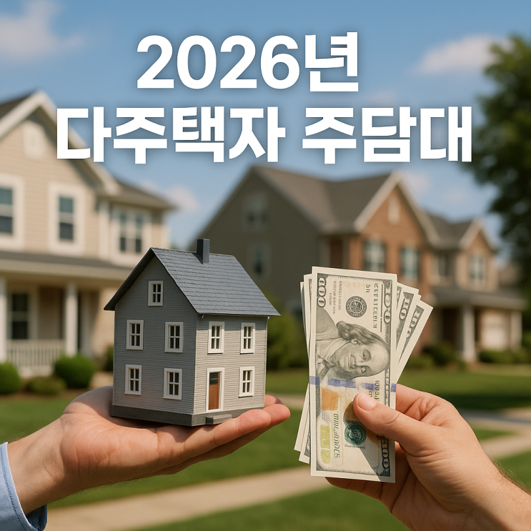  2026년 다주택자 주담대 생활안정자금 한도 축소? 전세 퇴거 자금 DSR 완화와 예외 조항 총정리