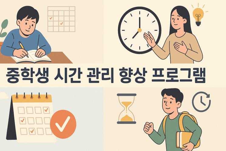  중학생 시간 관리 향상 프로그램