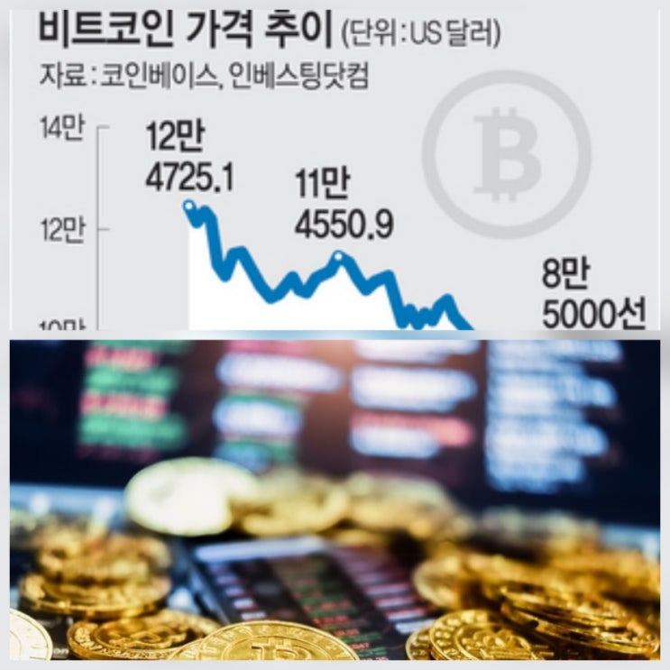 비트코인 폭락에 매도 시그널 배경 주가 전망 분석
