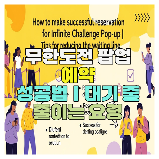  무한도전 팝업 예약 성공법｜대기 줄 줄이는 요령