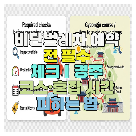  비단벌레차 예약 전 필수 체크｜경주 코스·혼잡 시간 피하는 법