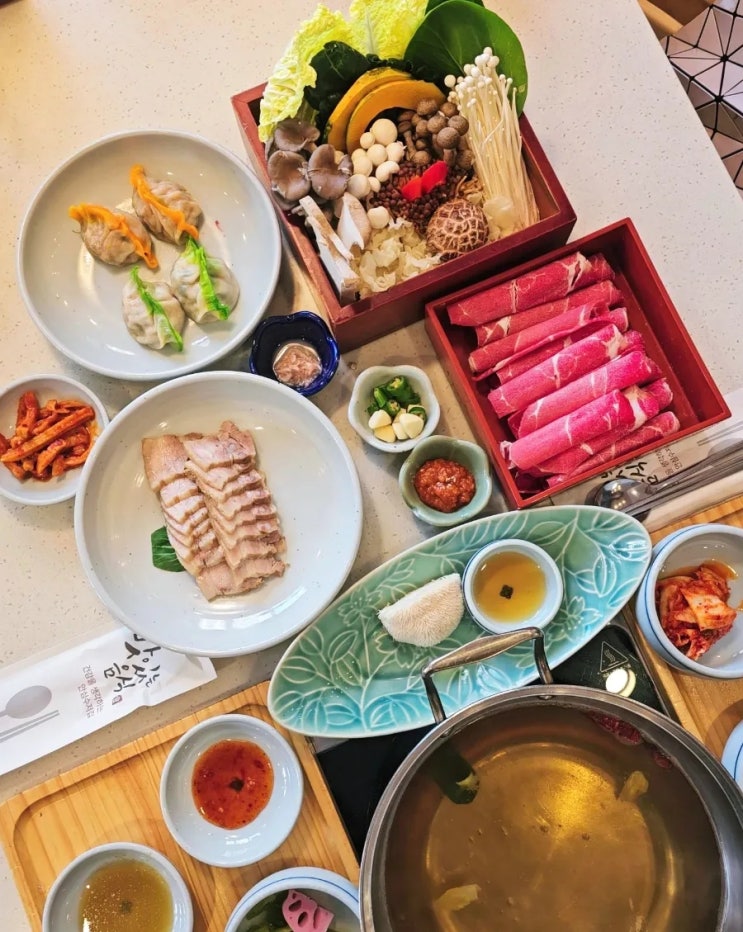  강남 양재역 샤브샤브 맛집 미면정 가족모임 회식