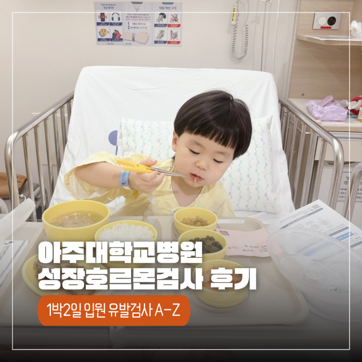  6세 아이 대학병원 유발검사 비용 입원 준비부터 과정까지 (성장호르몬 자극 검사)