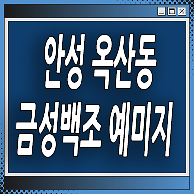  안성 옥산동 금성백조 예미지 분양가상한제 아양지구 미분양아파트