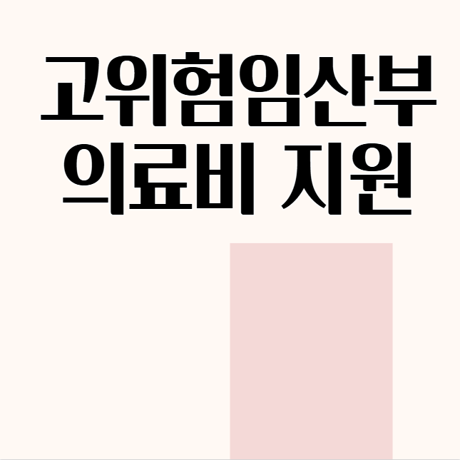  조기진통 입원비 걱정 끝! 고위험 산모 의료비 지원제도 & 출산지원 핵심 총정리