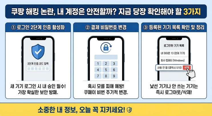  쿠팡 개인정보 유출, 김범석 의장 책임론과 내 정보 지키는 법 3가지