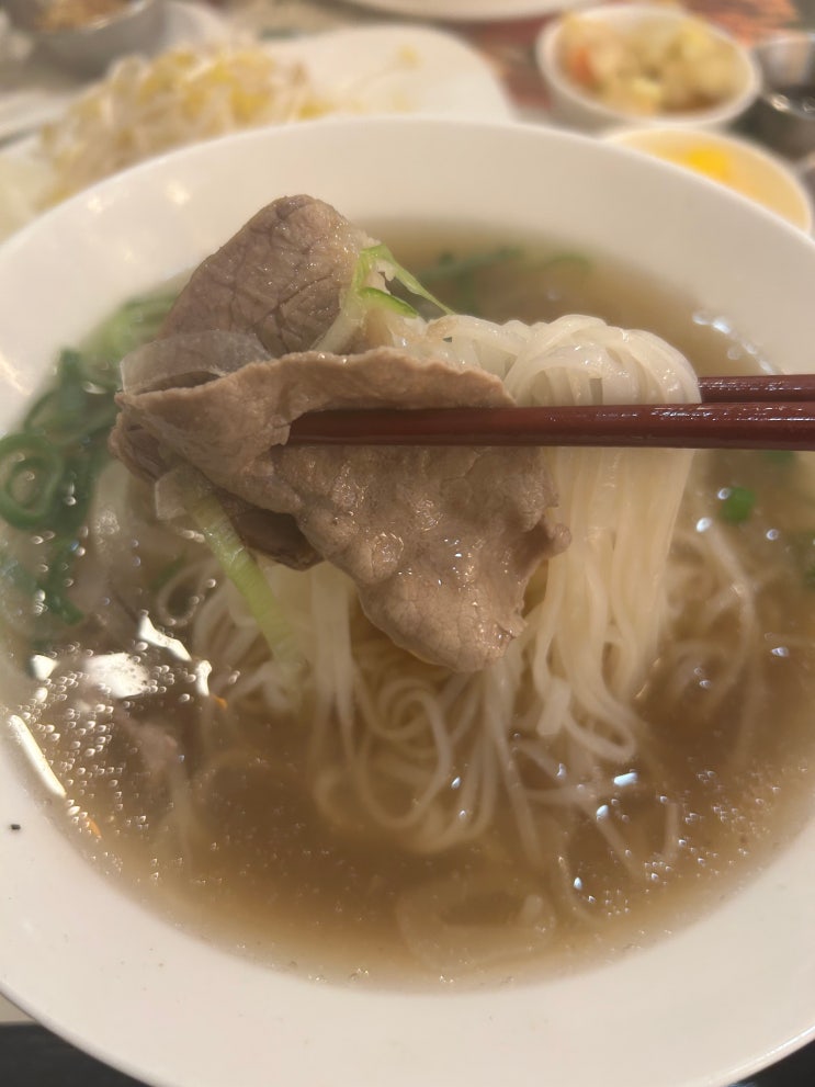  추운 날씨에 따끈한 쌀국수 한그릇에 맛있는 스프링롤, 청량리 롯데백화점 맛집 추천 <반포식스 청량리역점>