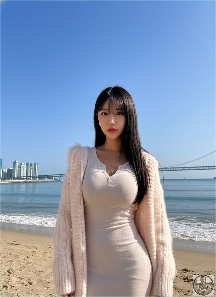  부산 여행, 패딩 벗고 롱가디건 입었더니.. 인생샷 터진 이유