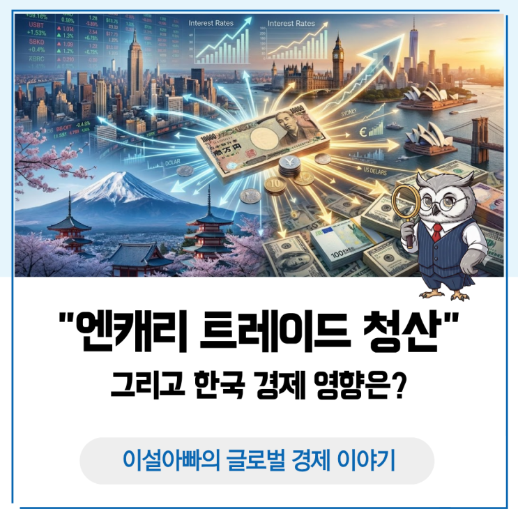  일본 금리 급등과 엔캐리 트레이드 청산, 그리고 한국 경제 영향은?