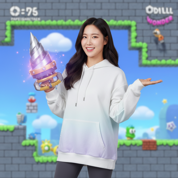  슈퍼 마리오 원더 달인 배지: 투명 레벨 쉽게 깨는 법