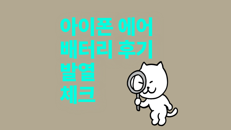  아이폰 에어 배터리 후기 발열 문제 체크