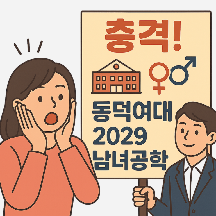 충격! <b>동덕여대</b> 2029 남녀<b>공학 전환</b>...입시판 판도가 뒤집힌다