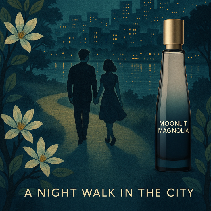  도심 속 밤산책에서 피어난 플로랄 — Moonlit Magnolia