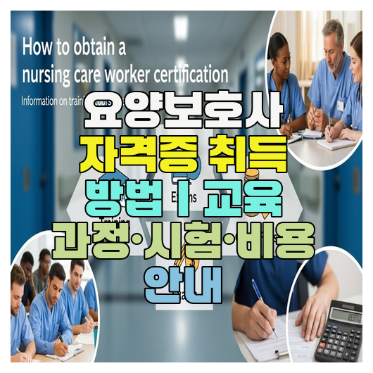  요양보호사 자격증 취득 방법｜교육 과정·시험·비용 안내