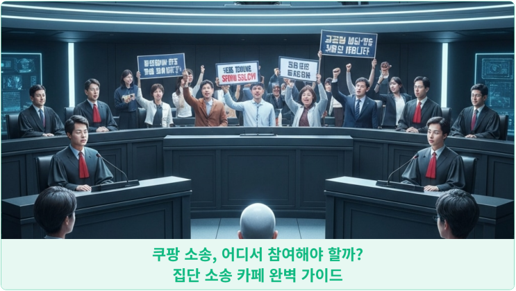  쿠팡 소송, 어디서 참여해야 할까? 집단 소송 카페 완벽 가이드