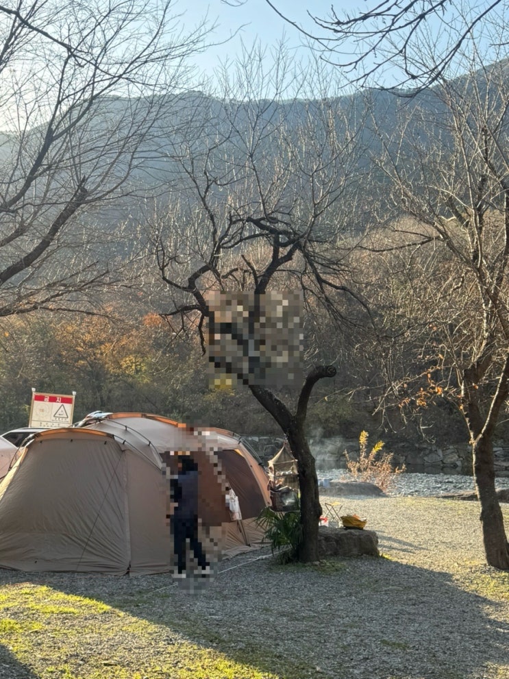  부산근교캠핑장 동계캠핑 조용한캠핑장추천 양산라라캠핑장 +부탄가스난로후기