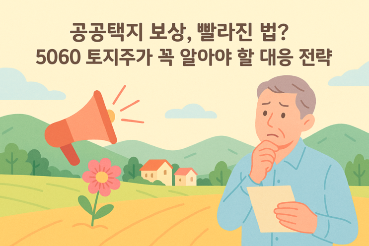  공공택지 보상, 빨라진 법? 5060 토지주가 꼭 알아야 할 대응 전략 (feat. 공공주택특별법)