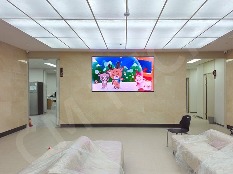  구미 형곡아동병원 LED전광판, DID, TV, CCTV, 음향기기 통합시공사례(1)