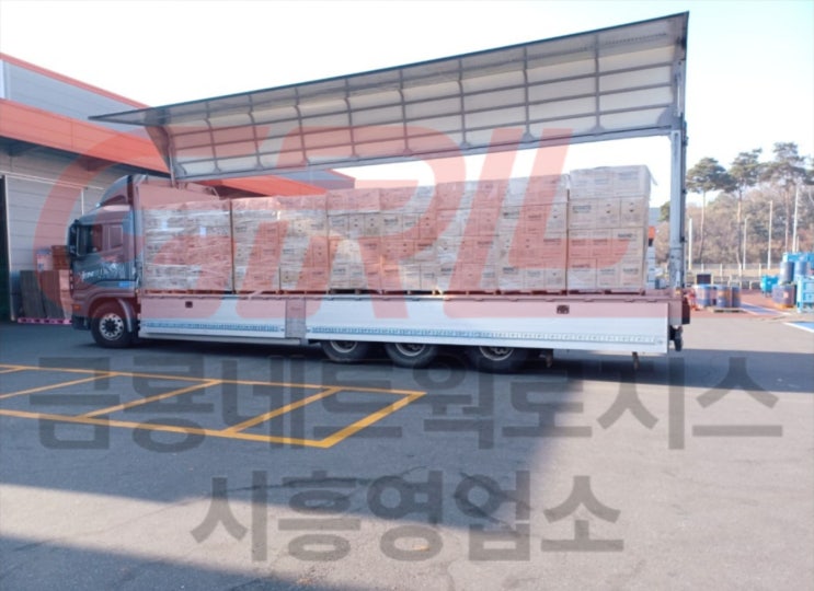  5톤윙바디 상차